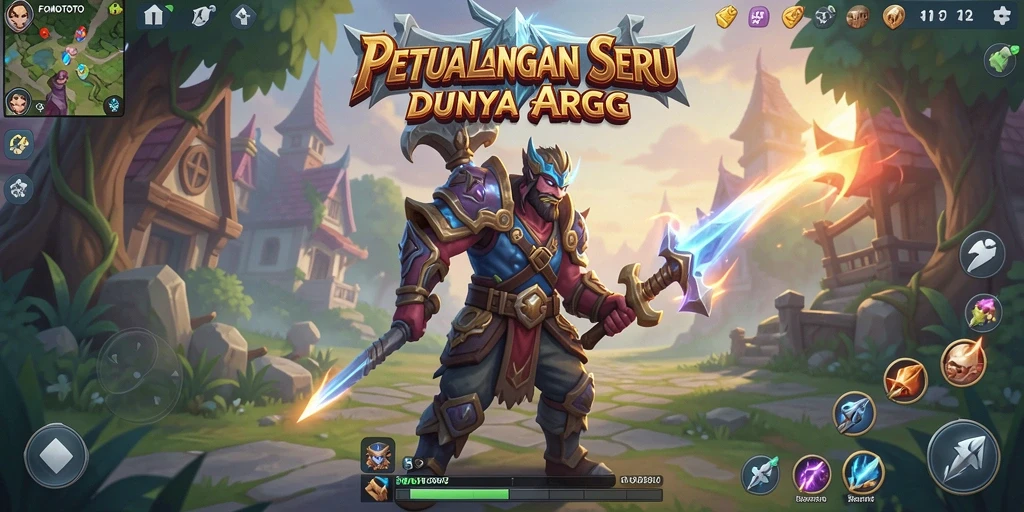 Tampilan gameplay FOMOTOTO yang menegangkan di dunia fantasi.