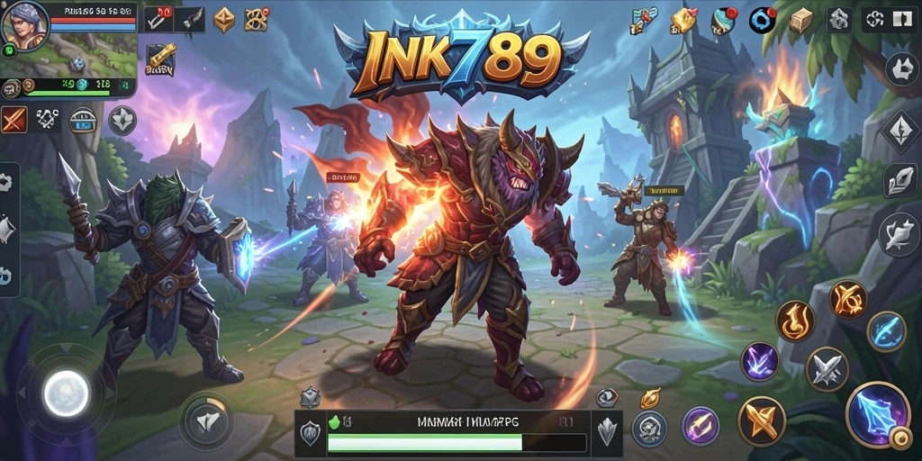 Tampilan gameplay seru dan interaktif dalam INK789.