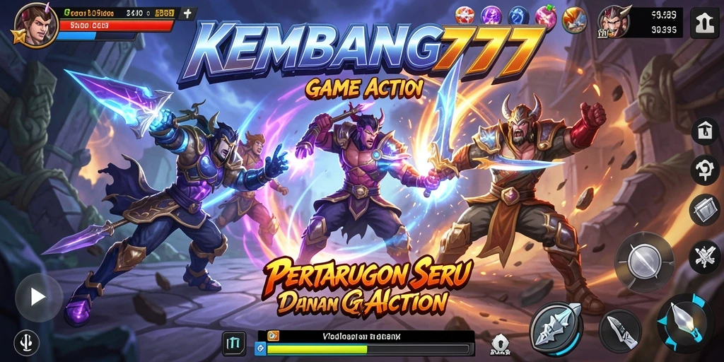 Tampilan gameplay seru dari KEMBANG777 dengan aksi yang mendebarkan.