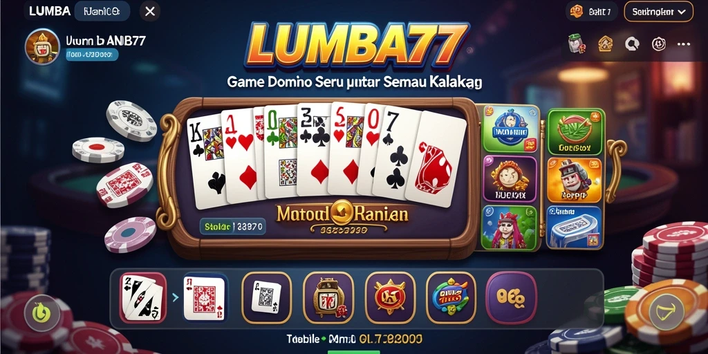 Tampilan gameplay seru LUMBA77 dengan aksi domino yang menegangkan.