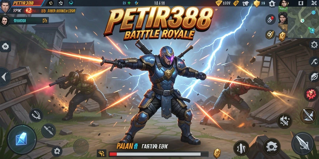 Gameplay seru dalam PETIR388 saat pemain bertempur di medan perang.