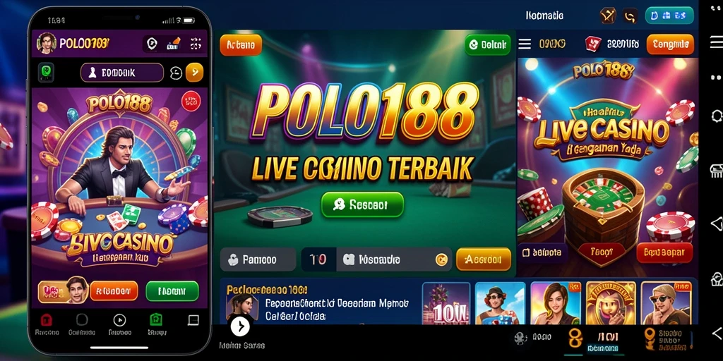 Tampilan menarik dari gameplay Live Casino di POLO188.