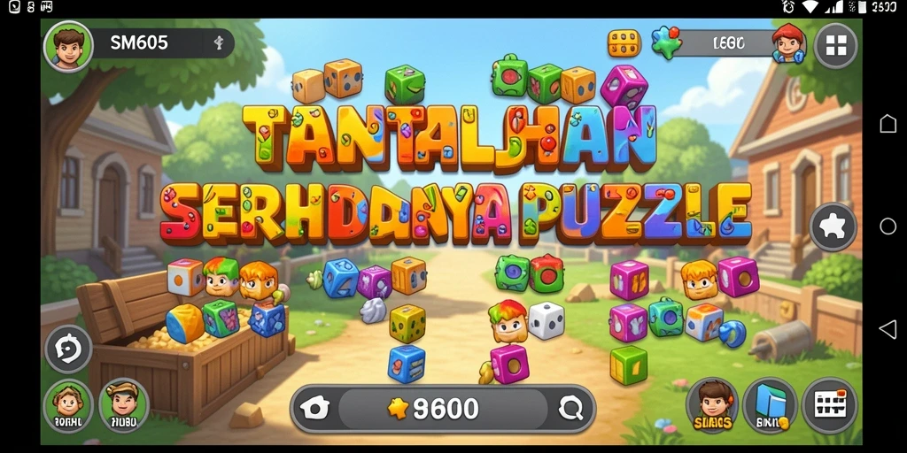 Tampilan gameplay menarik dari SM605 dengan beragam puzzle.