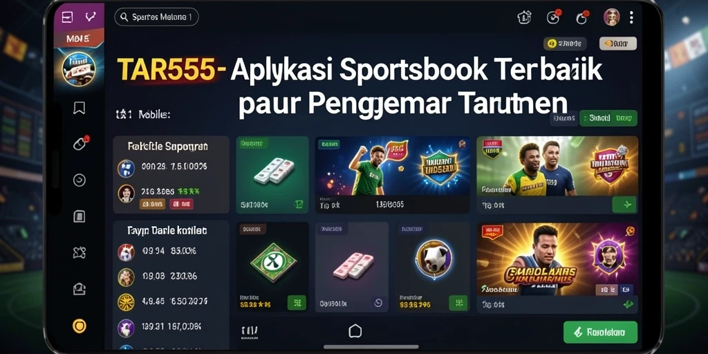 Tampilan gameplay TAR555 dengan berbagai pilihan taruhan yang menarik.