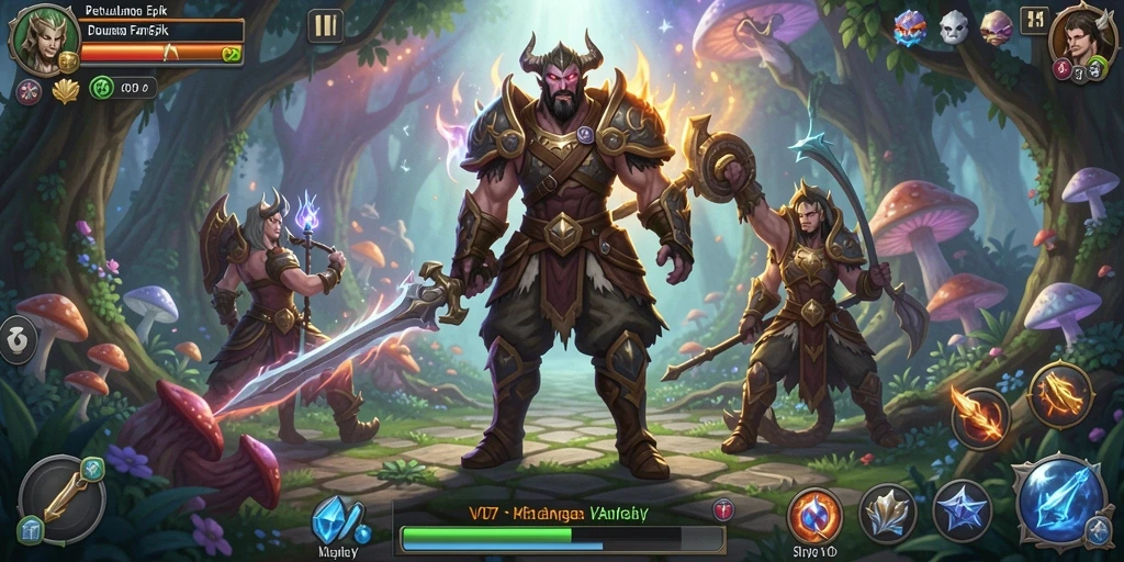 Screenshot dari gameplay RPG yang menampilkan petualangan seru di V07.